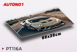  Phụ kiện Thảm lót chống trượt chủ đề siêu xe Lamborghini kích thước 30x60cm Autono1 PT116A 