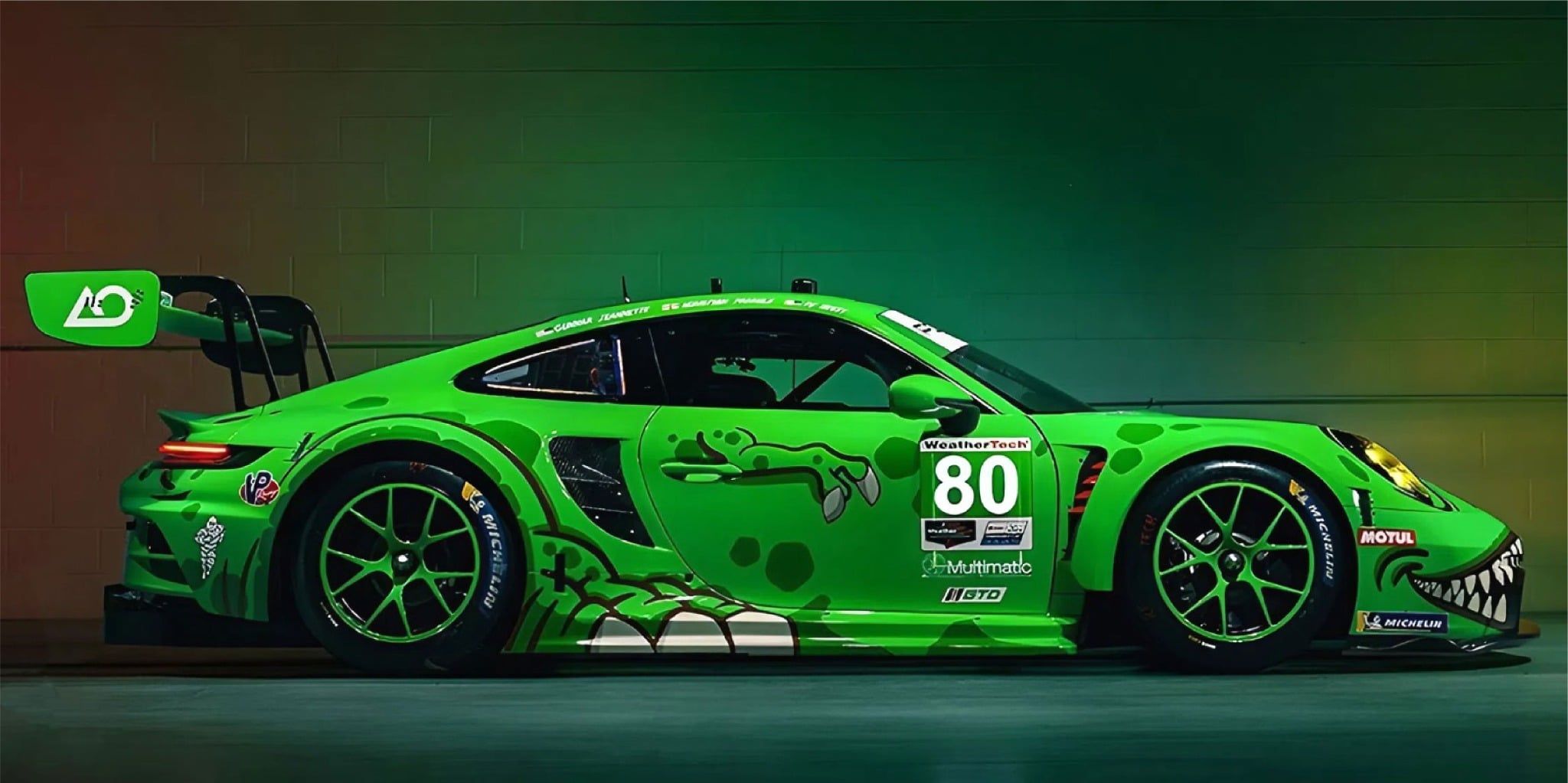  Phụ kiện Thảm lót chống trượt chủ đề siêu xe Porsche kích thước 30x60cm Autono1 PT126A 