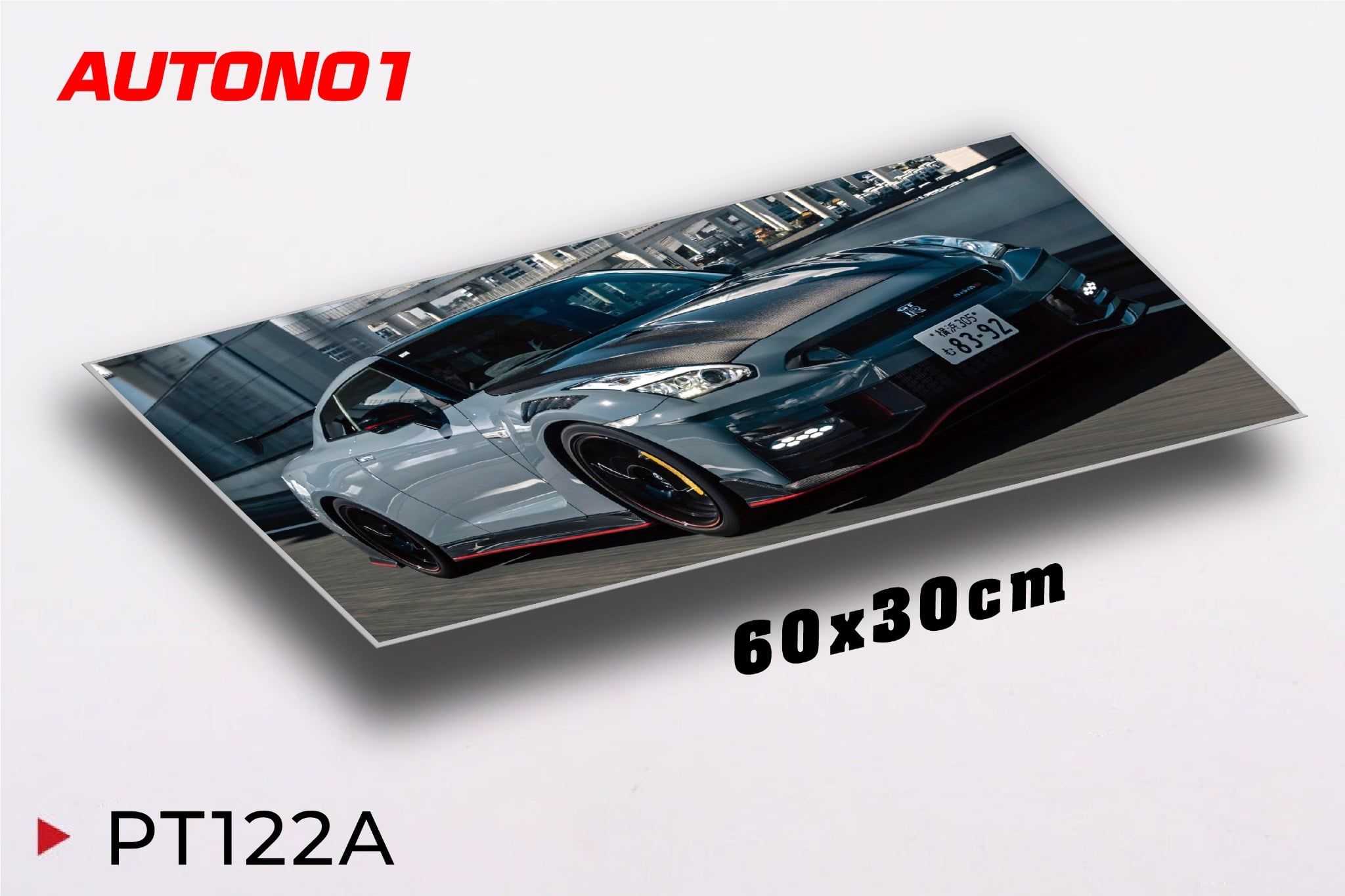  Phụ kiện Thảm lót chống trượt chủ đề siêu xe Nissan kích thước 30x60cm Autono1 PT122A 