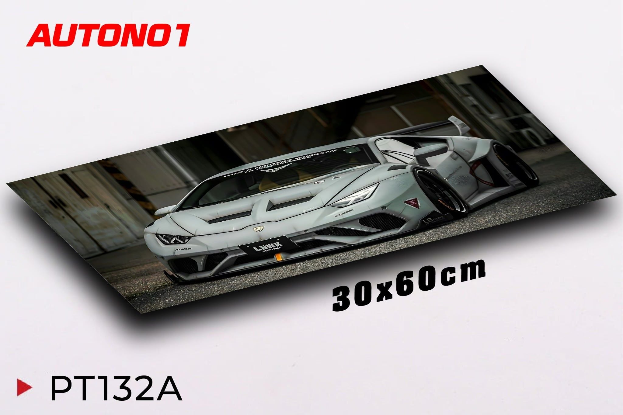  Phụ kiện Thảm lót chống trượt chủ đề siêu xe Race board F1 kích thước 30x60cm Autono1 PT132A 