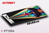  Phụ kiện Thảm lót chống trượt chủ đề siêu xe Porsche 963 kích thước 30x60cm Autono1 PT135A 