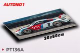  Phụ kiện Thảm lót chống trượt chủ đề siêu xe Porsche 992 GT3 R Rennsport kích thước 30x60cm Autono1 PT136A 