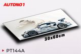  Phụ kiện Thảm lót chống trượt chủ đề siêu xe Porsche GT3 RS kích thước 30x60cm Autono1 PT144A 