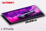  Phụ kiện Thảm lót chống trượt chủ đề siêu xe Nissan GTR R35 Nismo Art kích thước 30x60cm Autono1 PT147A 