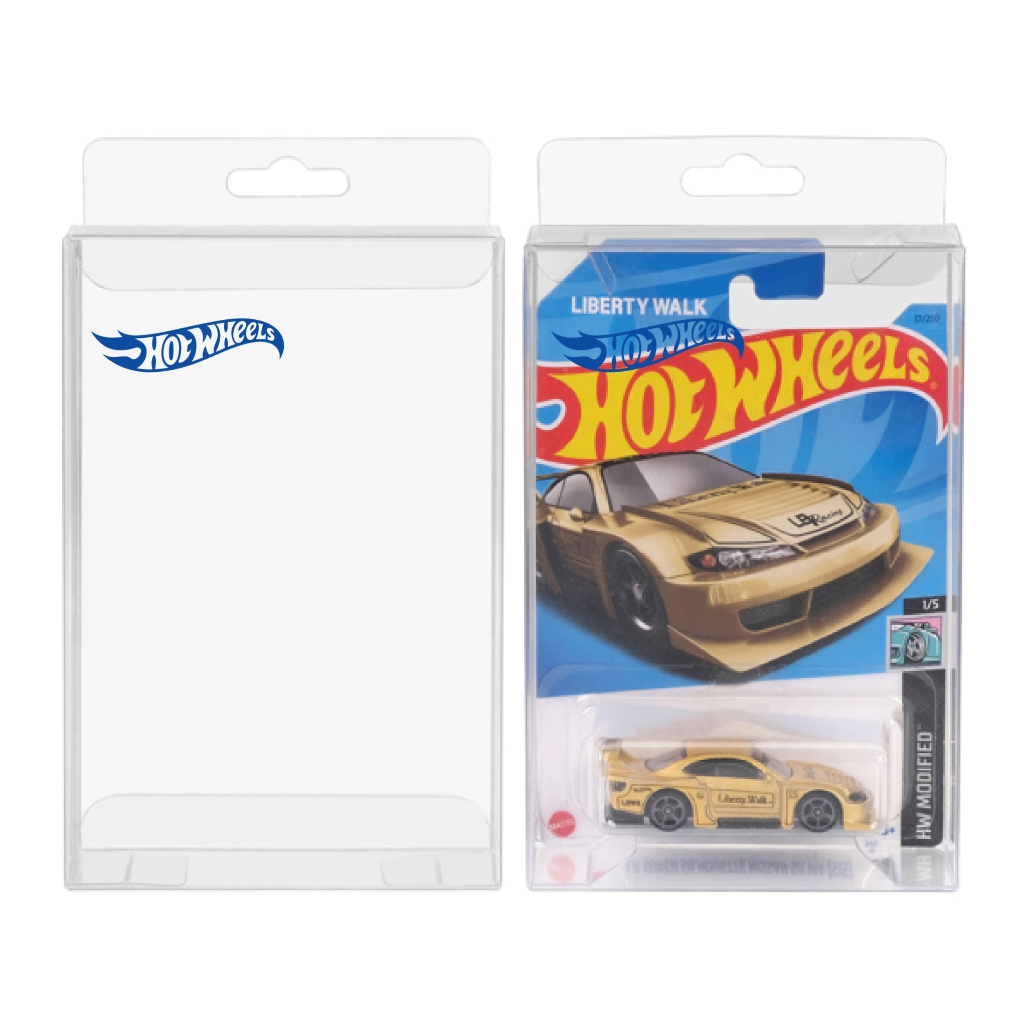  Hộp PVC nắp gập đựng card có logo Hot wheels Basic 1:64 PVC_HW_BASIC_V3 