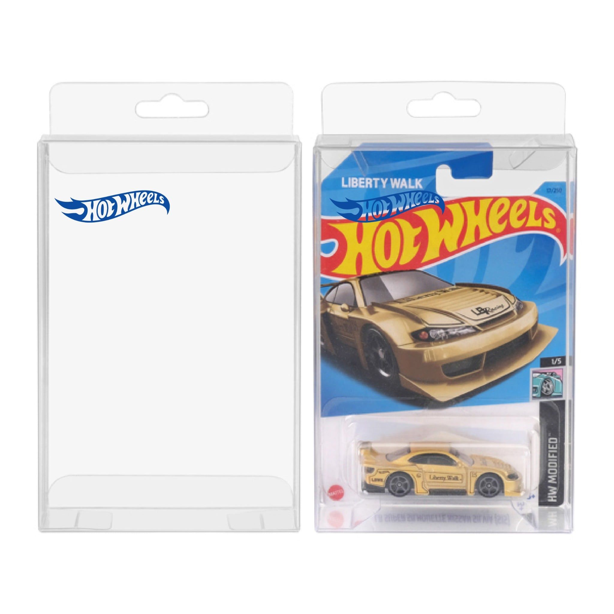 Hộp PVC nắp gập đựng card có logo Hot wheels Basic 1:64 PVC_HW_BASIC_V3 