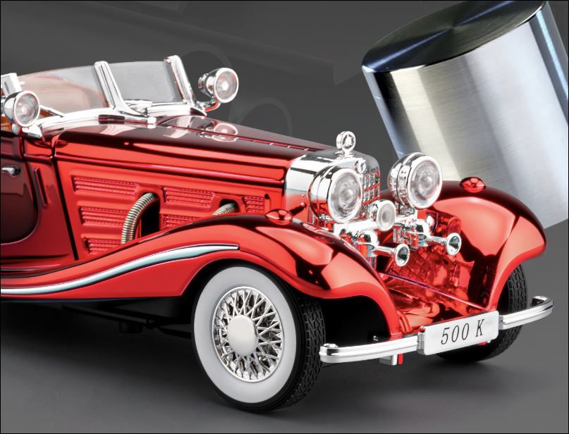  Mô hình xe Mercedes Benz 500K crom version full open tỉ lệ 1:24 Chezhi CZ241832 