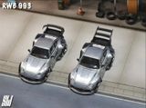  Mô hình xe Porsche Rauth Welt RWB 993 silver tỉ lệ 1:64 Street weapon OT64746 