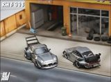  Mô hình xe Porsche Rauth Welt RWB 993 silver tỉ lệ 1:64 Street weapon OT64746 