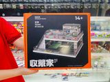  Hộp trưng bày Double-layered ramp parking lot - coffee shop bộ có đèn tỉ lệ 1:64 SHOU CANG JIA SCJ-73541A 