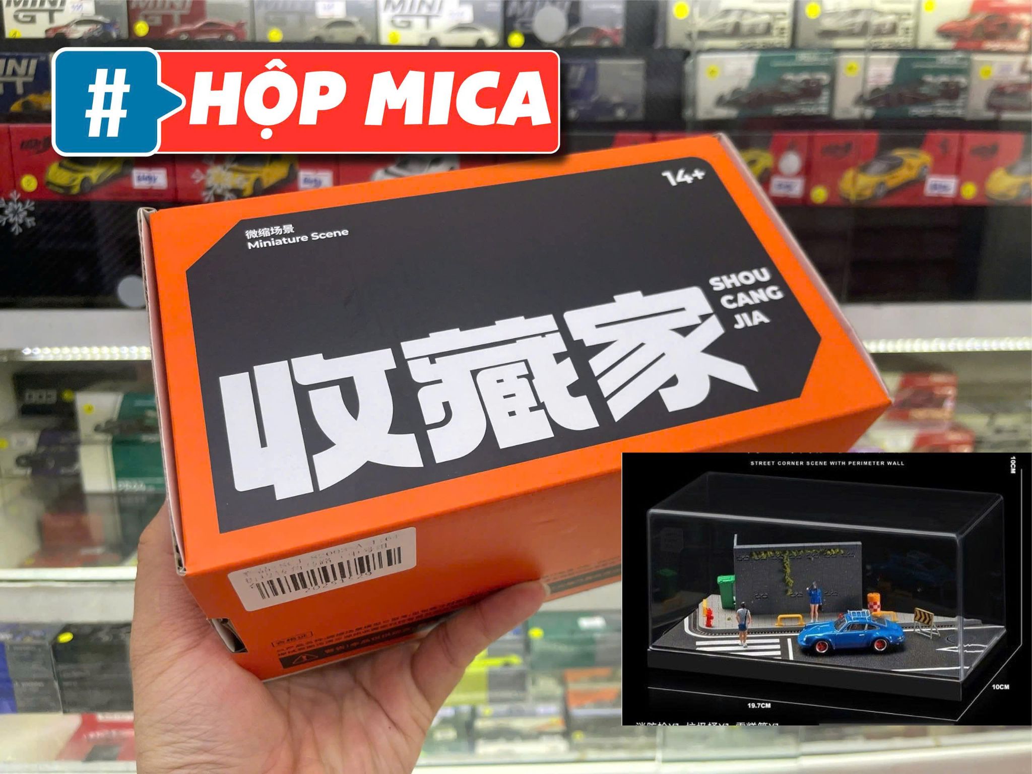  Hộp trưng bày mô phỏng đường hẻm 19.7x10x10 tỉ lệ 1:64 SHOU CANG JIA SCJ82003-A 