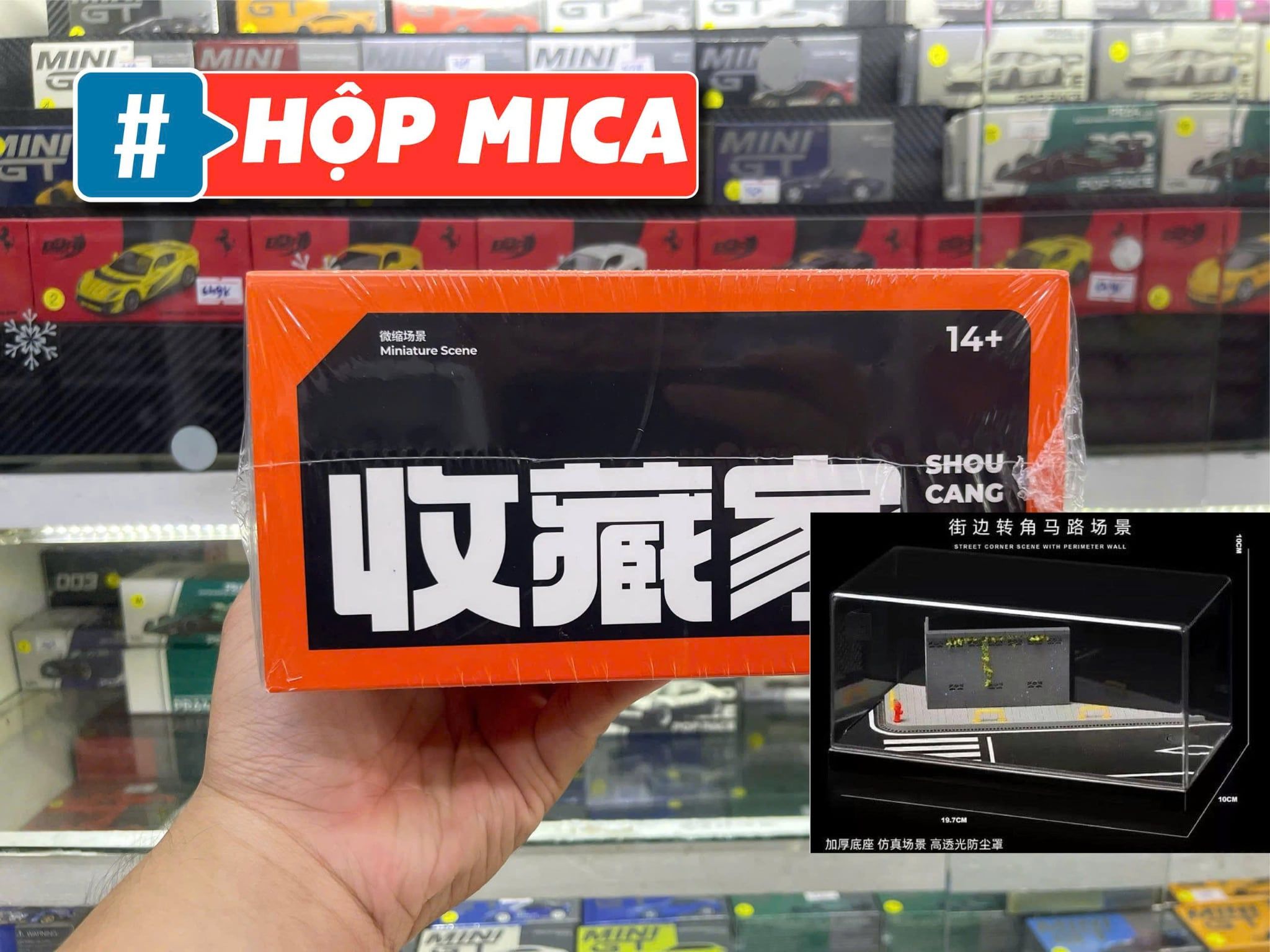  Hộp trưng bày mô phỏng đường hẻm thành phố 19.7x10x10 tỉ lệ 1:64 SHOU CANG JIA SCJ82003 