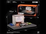  Hộp trưng bày mô phỏng quán ăn và đường xe chạy có đèn tỉ lệ 1:64 Shou Cang Jia SCJ82039 