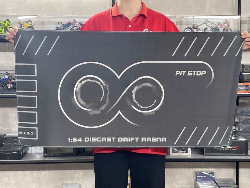  Phụ kiện thảm sa bàn chống trượt mô phỏng diorama đường đua PIT RACE nhiều kích thước 100x50 cho mô hình xe 1:64 Autono1 PT004 