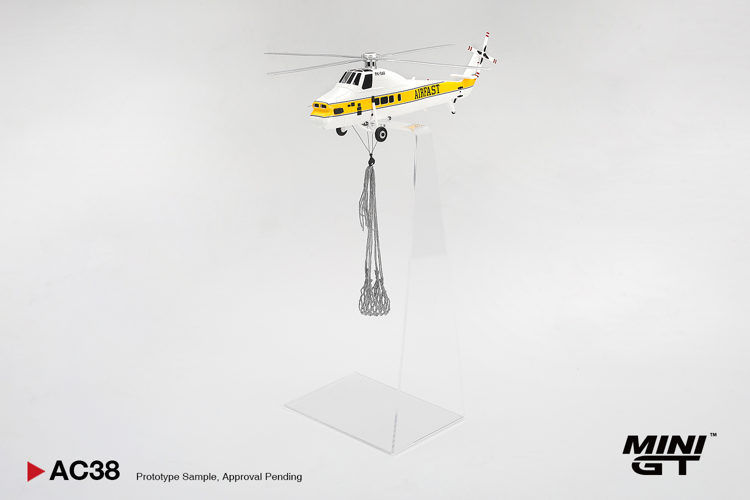  Mô hình Sikorsky S58T Helicopter 1985 Camel Trophy tỉ lệ 1:64 MiniGT MGTAC38 