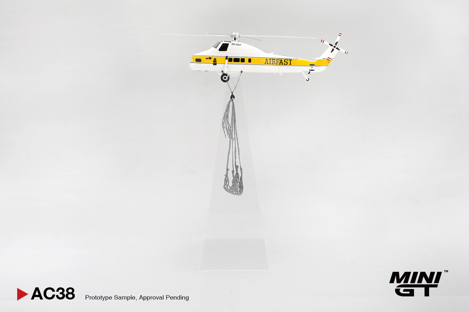  Mô hình Sikorsky S58T Helicopter 1985 Camel Trophy tỉ lệ 1:64 MiniGT MGTAC38 