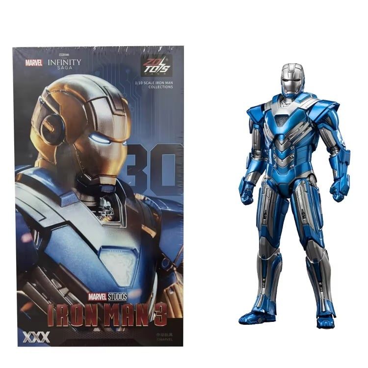  Mô hình nhân vật Marvel Iron man người sắt Mark 30 MK30 SHF Iron man 3 tỉ lệ 1:10 18CM ZM64 ZD Toys FG262 