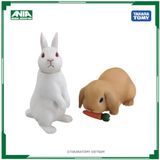  Mô hình động vật thỏ trắng Ania AS-34 Rabbit Takara Tomy 119524 