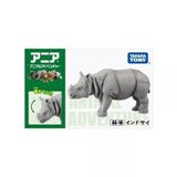  Mô hình động vật tê giác Ấn Độ ANIA AS-18 Indian Rhinoceros Takara Tomy 871064 