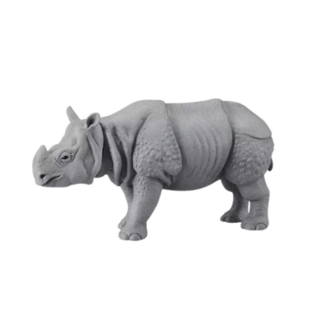  Mô hình động vật tê giác Ấn Độ ANIA AS-18 Indian Rhinoceros Takara Tomy 871064 