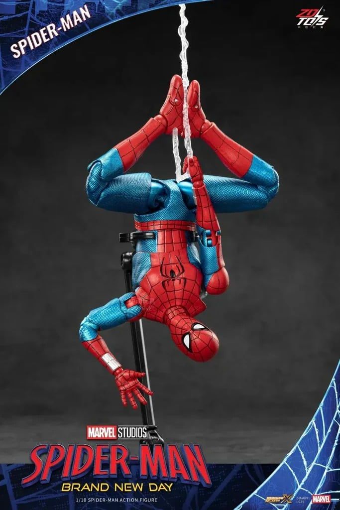  Mô hình nhân vật Marvel người nhện Spider man Brand new day 2026 tỉ lệ 1:10 18CM ZD Toys ZC65 FG272 