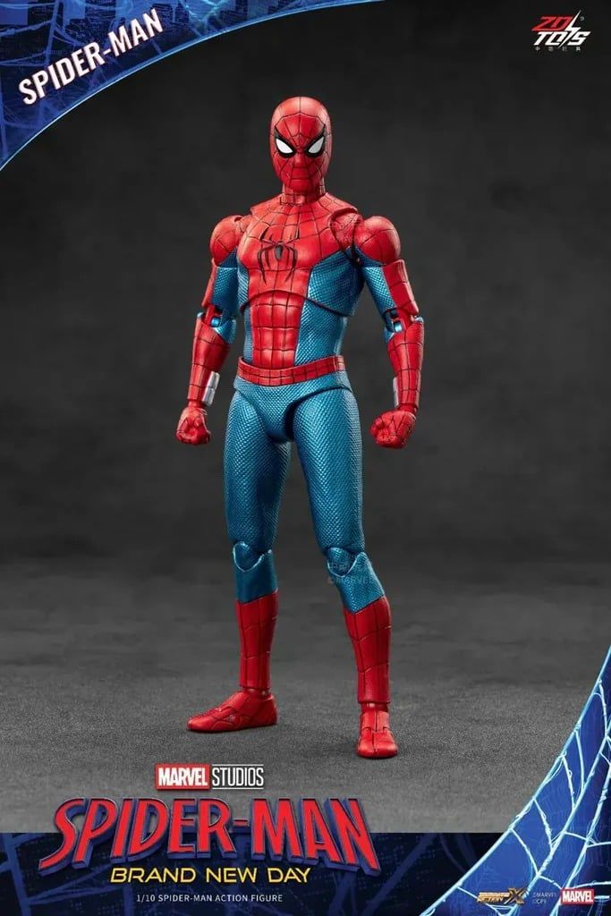  Mô hình nhân vật Marvel người nhện Spider man Brand new day 2026 tỉ lệ 1:10 18CM ZD Toys ZC65 FG272 