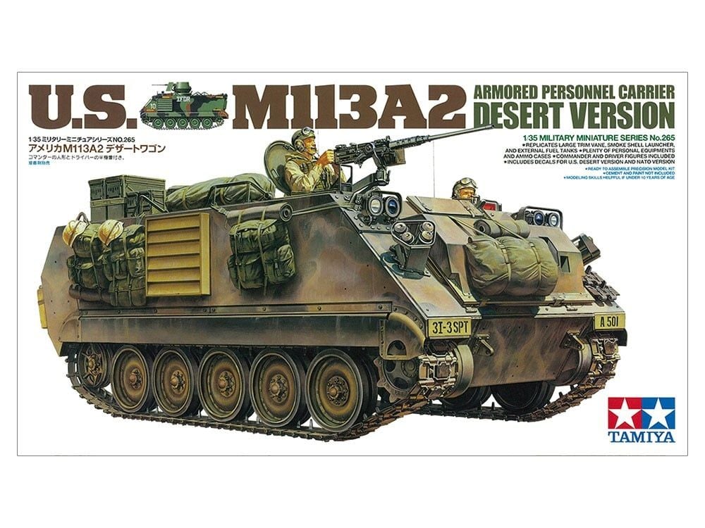  Mô hình lắp ráp xe tăng US M113A2 Desert Ver tỉ lệ 1:35 Tamiya 35265 