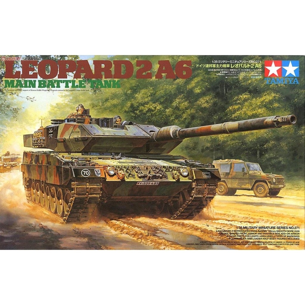  Mô hình lắp ráp xe tăng Leopard 2 A6 Main Battle Tank tỉ lệ 1:35 Tamiya 35271 