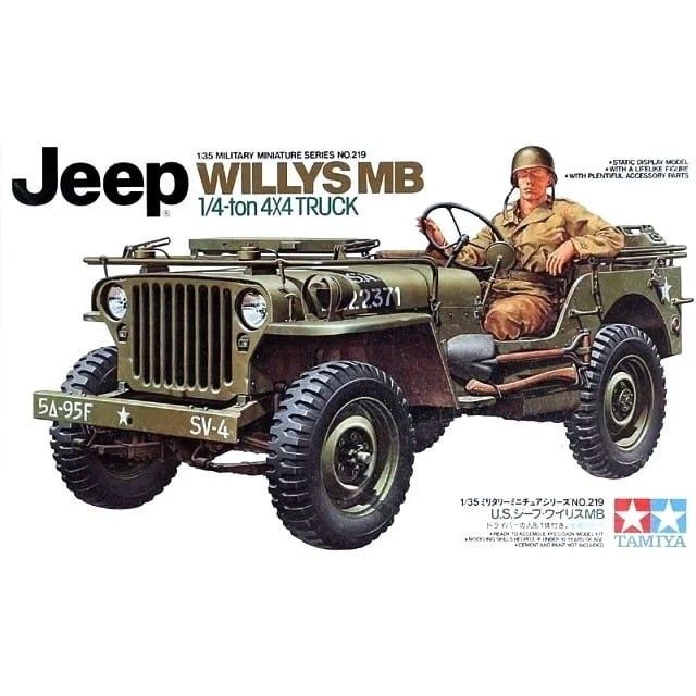  Mô hình lắp ráp xe ô tô quân sự Jeep Willys MB. 1/4-Ton Truck tỉ lệ 1:35 Tamiya 35219 