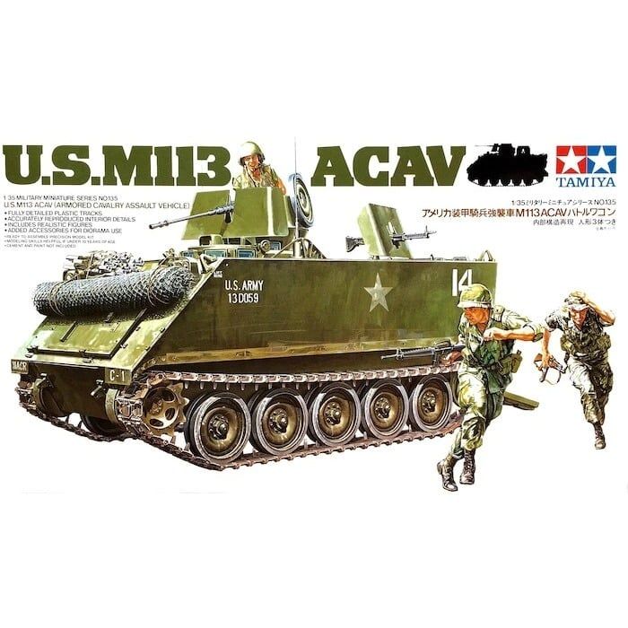  Mô hình lắp ráp xe tăng U.S. M113 ACAV tỉ lệ 1:35 Tamiya 35135 
