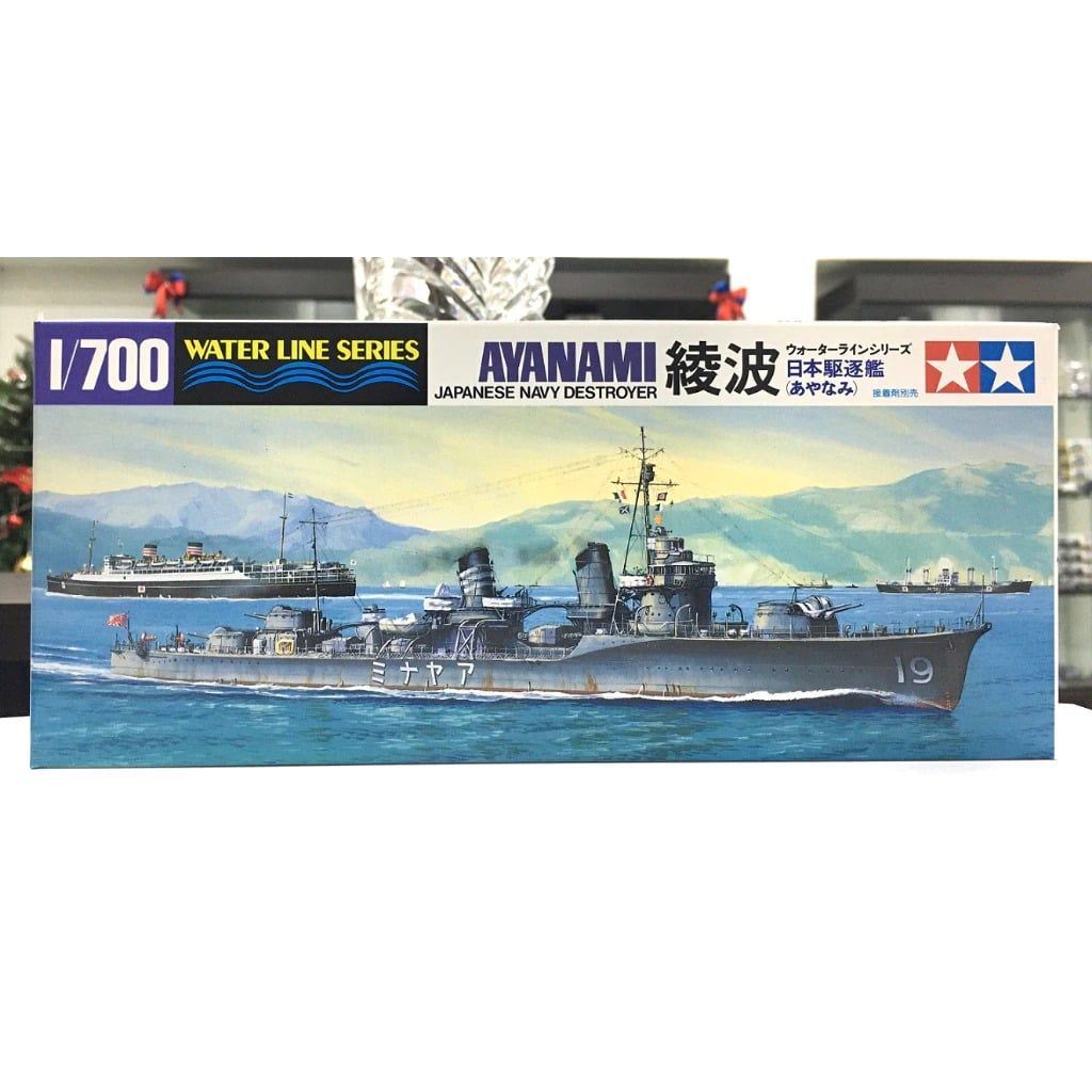 Mô hình lắp ráp tàu chiến hạm Ayanami Destroyer tỉ lệ 1:700 Tamiya 31405 