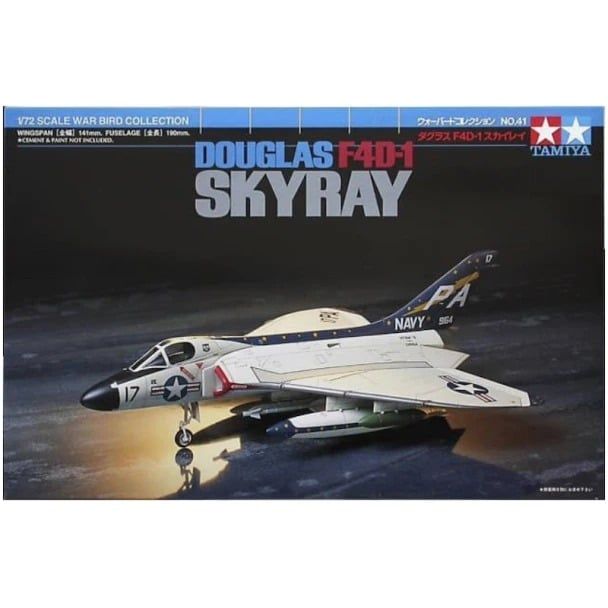  Mô hình lắp ráp máy bay DOUGLAS F4D-1 SKYRAY tỉ lệ 1:72 Tamiya 60741 