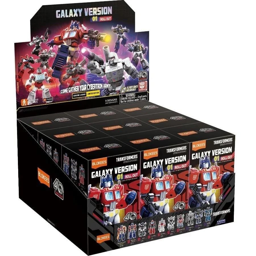  Set 9 box mô hình lắp ráp Blokees Model Kits Transformers 71100 Galaxy Version 01 Roll out 