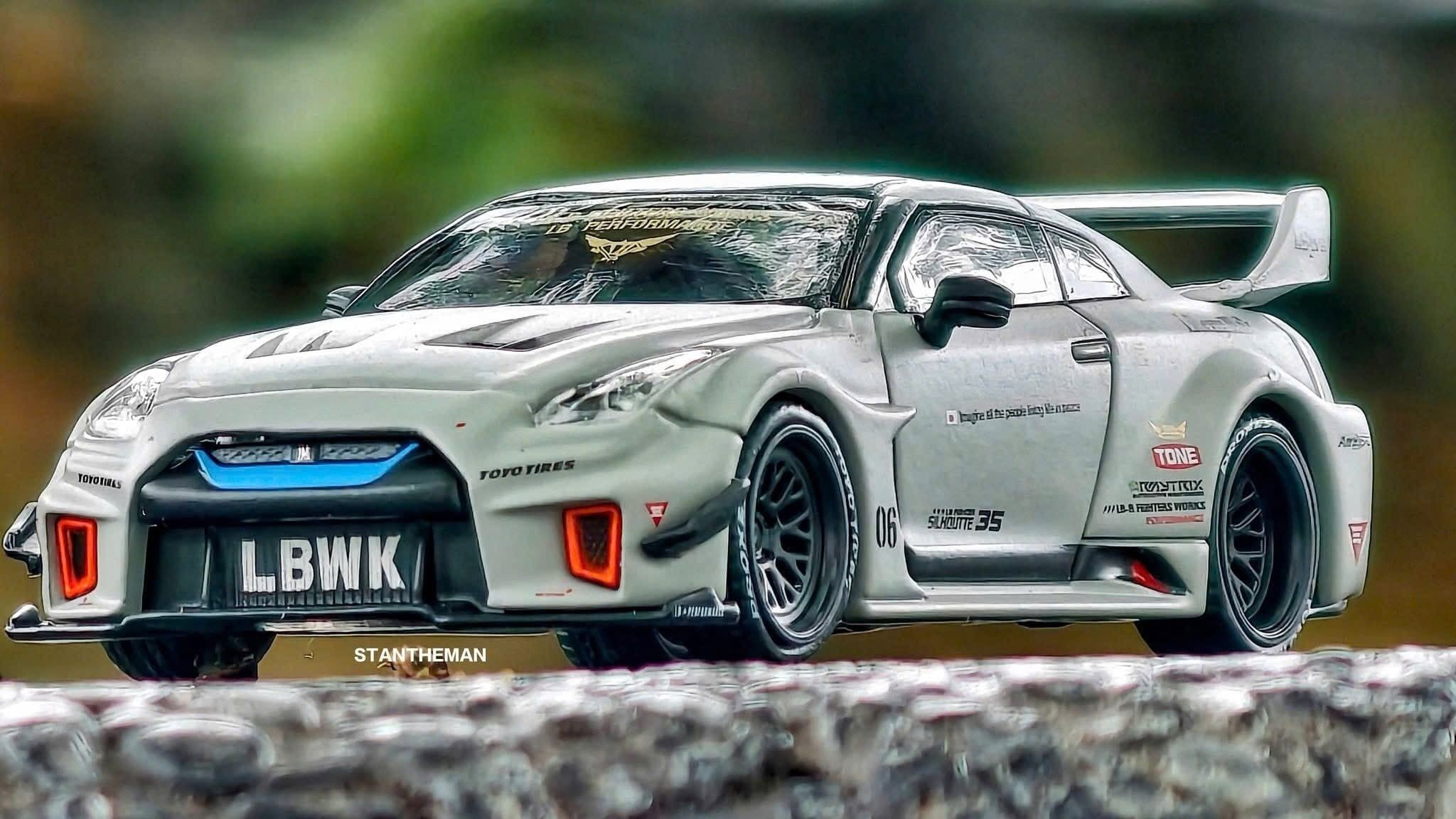  Mô hình xe NISSAN LB-Silhouette WORKS GT 35GT-RR Ver.1 Matt Grey tỉ lệ 1:64 MiniGT MGT01248 
