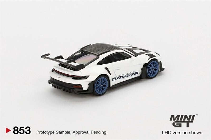  Mô hình xe Porsche 911 (992) GT3 RS Weissach Package White with Indigo Blue tỉ lệ 1:64 MiniGT MGT00853 