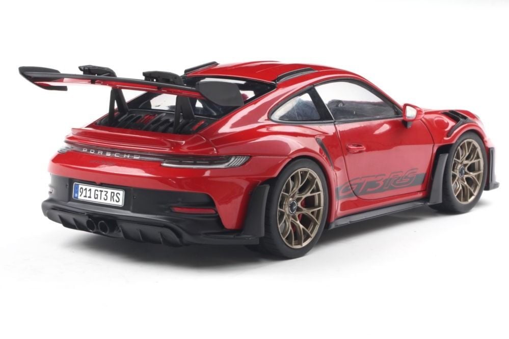  Mô hình xe ô tô Porsche 911 GT3 RS Guards red 2024 tỉ lệ 1:18 Solido Model S1812101 