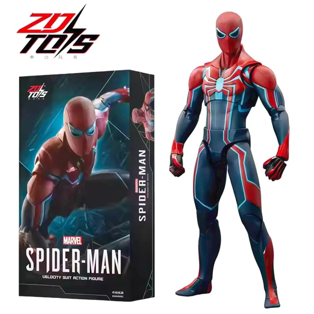  Mô hình nhân vật Marvel người nhện Spider man Velocity suit tỉ lệ 1:10 18CM ZD Toys ZC47 FG270 