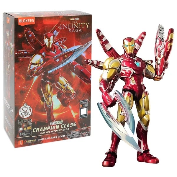  Mô hình lắp ráp Marvel Infinity SAGA CC01 Iron Man MK85 SE Blokees EM05 73923 