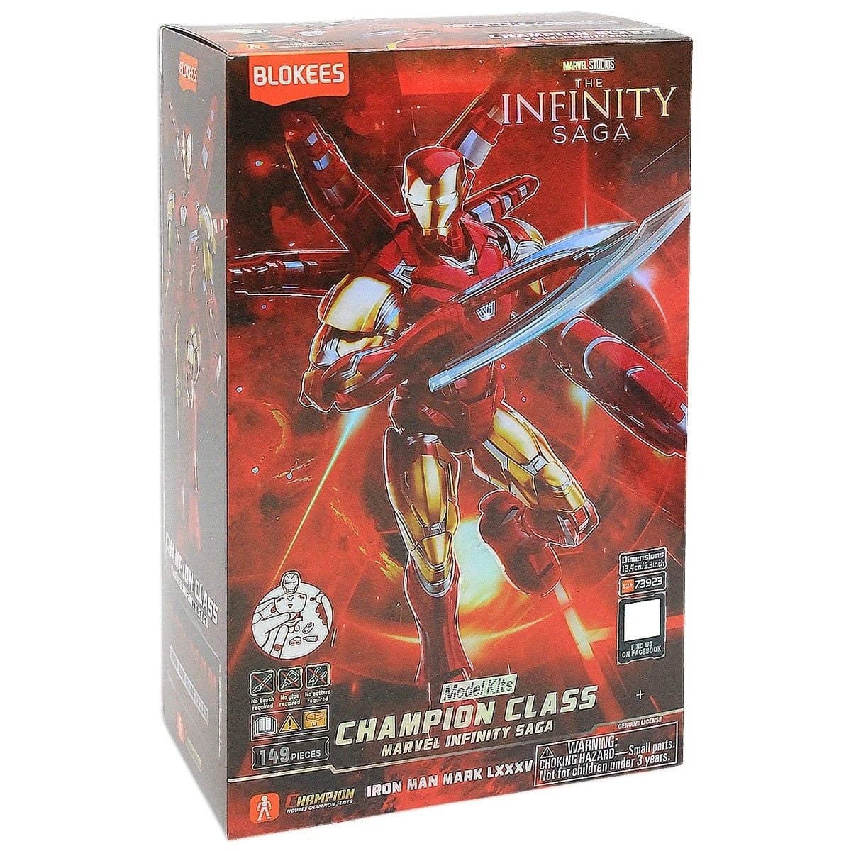  Mô hình lắp ráp Marvel Infinity SAGA CC01 Iron Man MK85 SE Blokees EM05 73923 