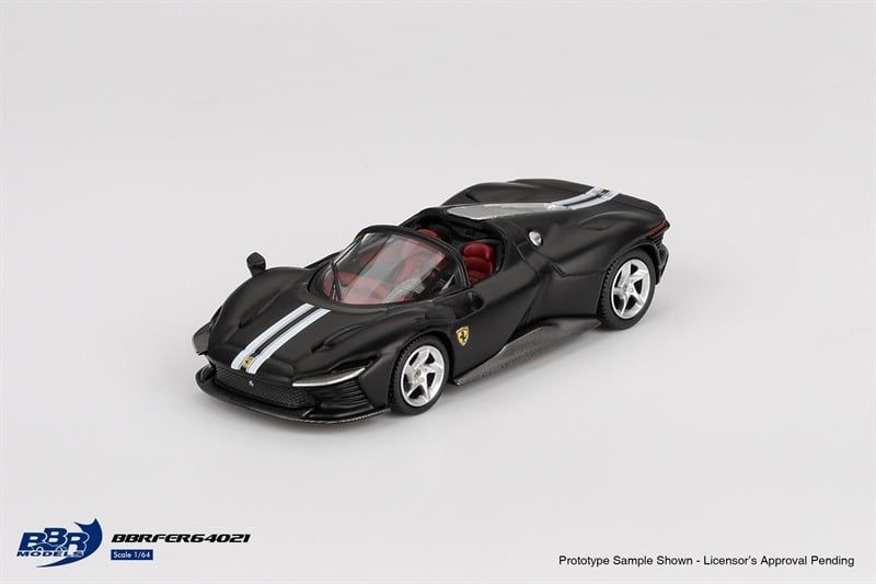  Mô hình xe Ferrari Daytona SP3 Matt Black tỉ lệ 1:64 BBR BBRFER64021 