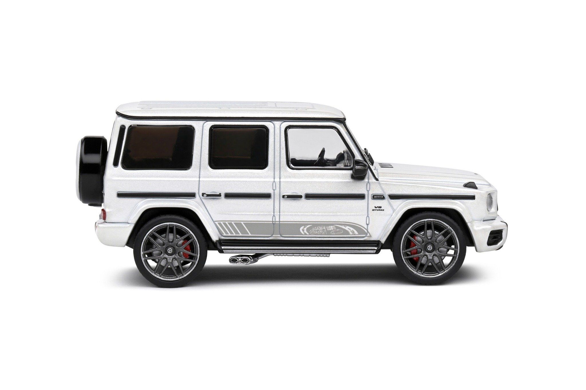  Mô hình xe ô tô Mercedes Benz G63 AMG Diamand White 2022 tỉ lệ 1:43 Solido model S4316701 