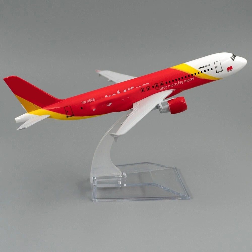  Mô hình máy bay VJ VN-A668 dòng A A320 16cm MB16139 