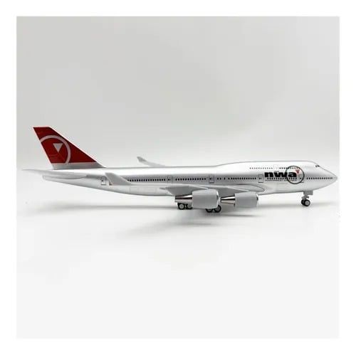  Mô hình máy bay NWA B747 có bánh xe - kích thước 30cm MB30047 
