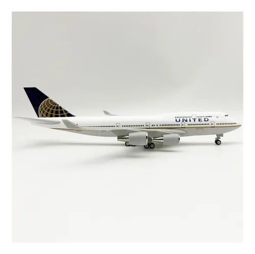  Mô hình máy bay UNITED B747 có bánh xe - kích thước 30cm MB30049 