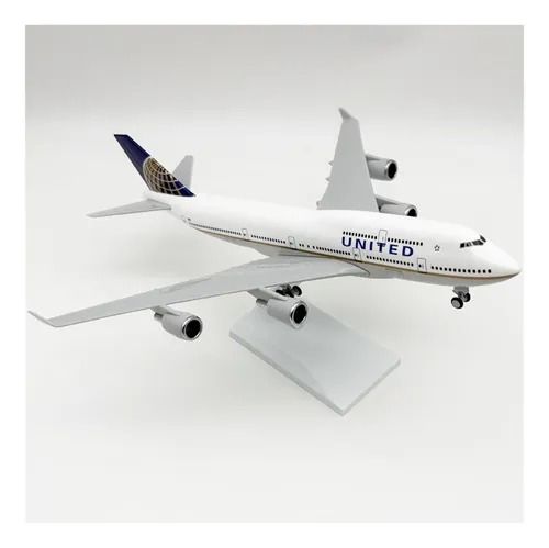  Mô hình máy bay UNITED B747 có bánh xe - kích thước 30cm MB30049 