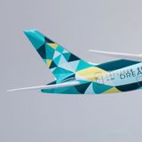 Mô hình máy bay Etihad Airways Boeing 787-10 Dreamliner kích thước 47cm No LED MB47090 
