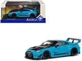  Mô hình ô tô Nissan GTR R35 LBWK Silhouette Miami Blue 2019 tỉ lệ 1:43 Solido model S4311209 