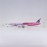  Mô hình máy bay Qatar FiFa World cup 2022 Boeing B777 có bánh xe kích thước 47cm no led MB47109 