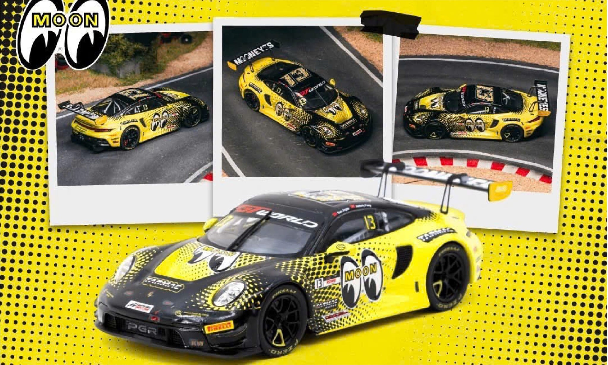  Mô hình xe Porsche 911 GT3 R GT World Challenge Asia 2025 Phantom Global Racing tỉ lệ 1:43 Tarmac Works T43-030-25FUJ13 