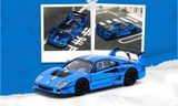  Mô hình xe Ferrari F40 LM Chrome Blue tỉ lệ 1:64 Tarmac Works FT64-075-BC 